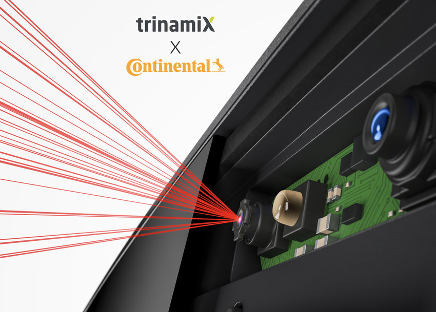 WORLD PREMIERE: DRIVER IDENTIFICATION DISPLAY FROM CONTINENTAL AND TRINAMIX PROTECTS AGAINST CAR THEFT
